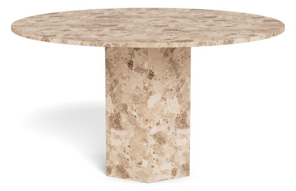 Masa dining Naxos, Maro mat, 75x130x130 cm