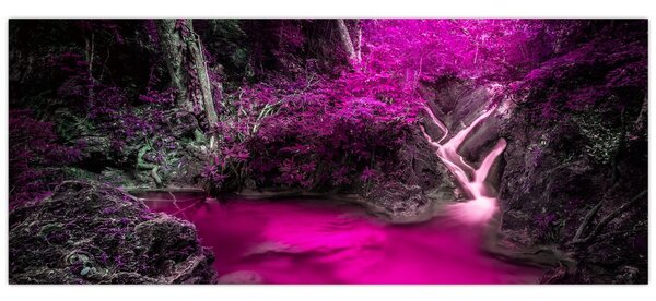 Tablou - Pădure roz (120x50 cm)