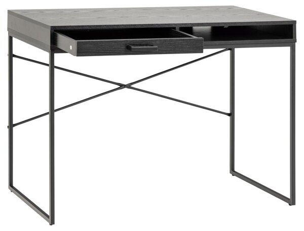 Birou Seaford, Negru, 75x110x45 cm