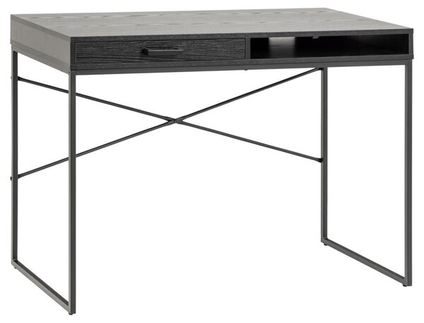 Birou Seaford, Negru, 75x110x45 cm