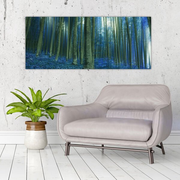Tablou - Pădure albastră (120x50 cm)