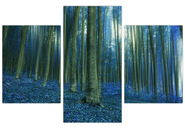 Tablou - Pădure albastră (90x60 cm)