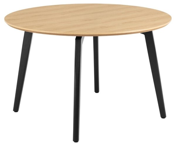 Set 5 piese Masa dining si Scaune Cadiz V6, Natural, 75x120x120 cm