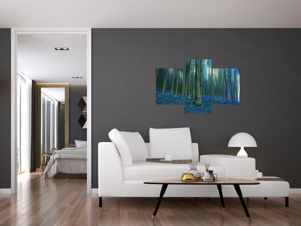 Tablou - Pădure albastră (90x60 cm)