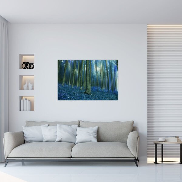 Tablou - Pădure albastră (90x60 cm)