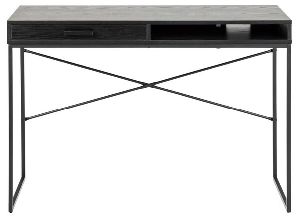 Birou Seaford, Negru, 75x110x45 cm
