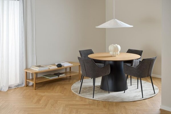 Masa dining Soli, Natural, 75x120x120 cm