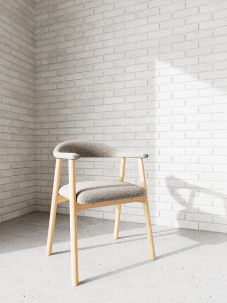 Scaun dining Addi, Bej, 75.5x56x54 cm