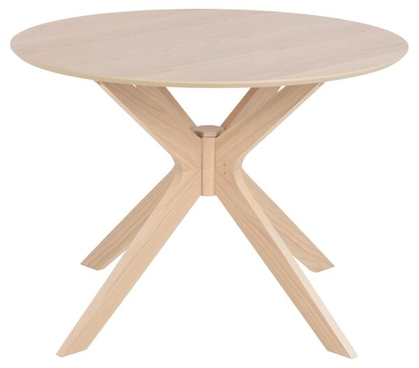 Masa dining I_Duncan, Alb, 75x105x105 cm