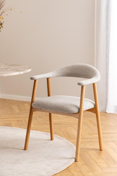 Scaun dining Addi, Bej, 75.5x56x54 cm