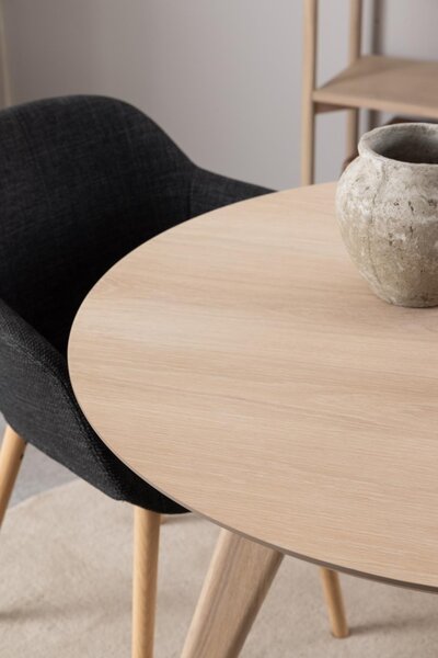 Masa dining Townsville, Alb, 75x100x100 cm