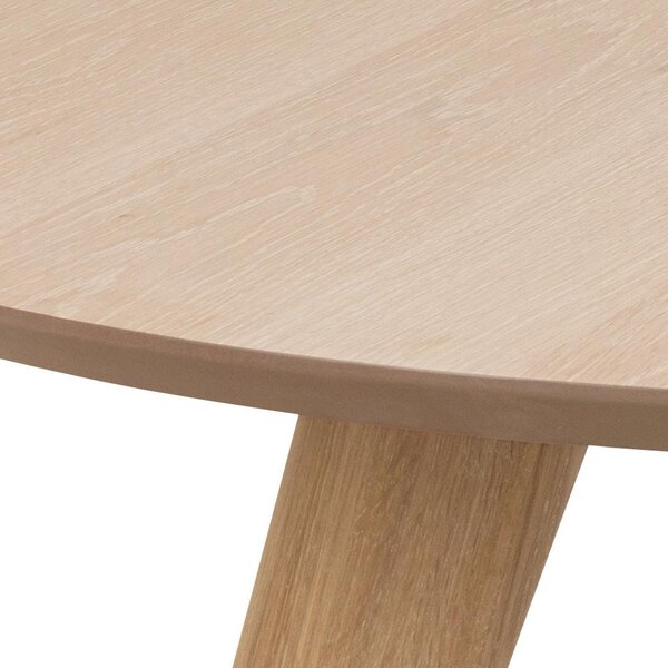 Masa dining Townsville, Alb, 75x100x100 cm