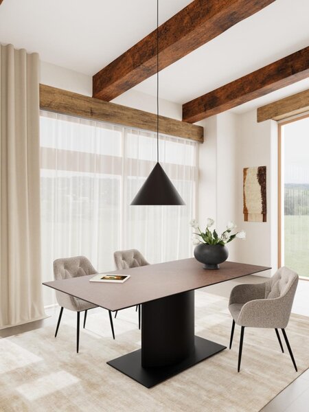 Masa dining Marbella, Maro, 75.5x200x100 cm