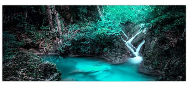 Tablou - Oază turcoaz (120x50 cm)
