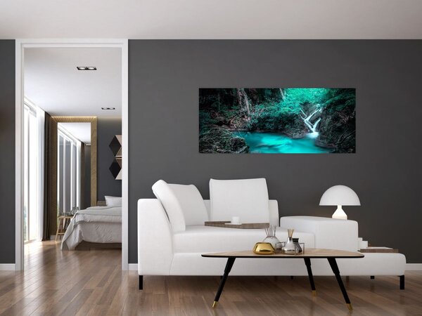 Tablou - Oază turcoaz (120x50 cm)