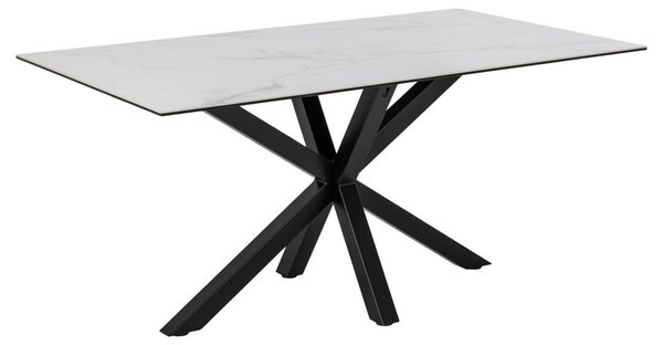 Masa dining Heaven, Alb, 75.5x160x90 cm