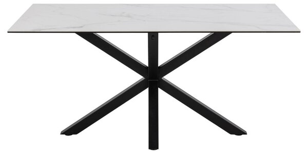 Masa dining Heaven, Alb, 75.5x160x90 cm