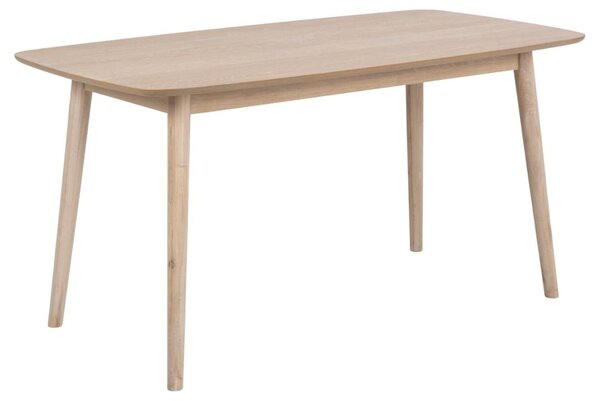 Masa dining Nagano, Alb, 75.5x150x80 cm