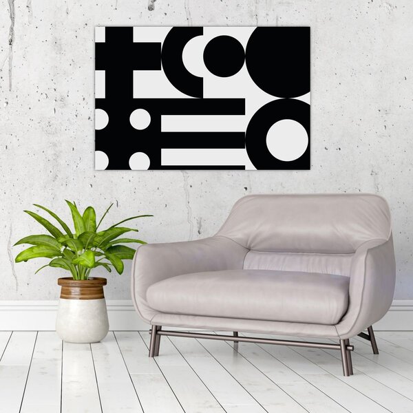 Tablou - Abstracție geometrică N⁰3 (90x60 cm)