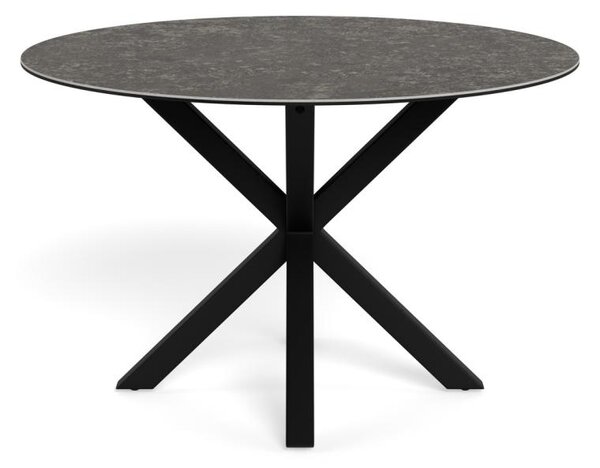 Masa dining Heaven, Negru, 75.5x119x119 cm