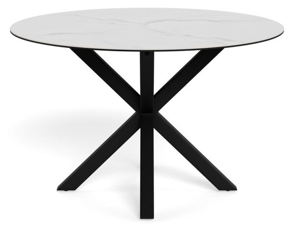 Masa dining Heaven, Alb, 75.5x119x119 cm