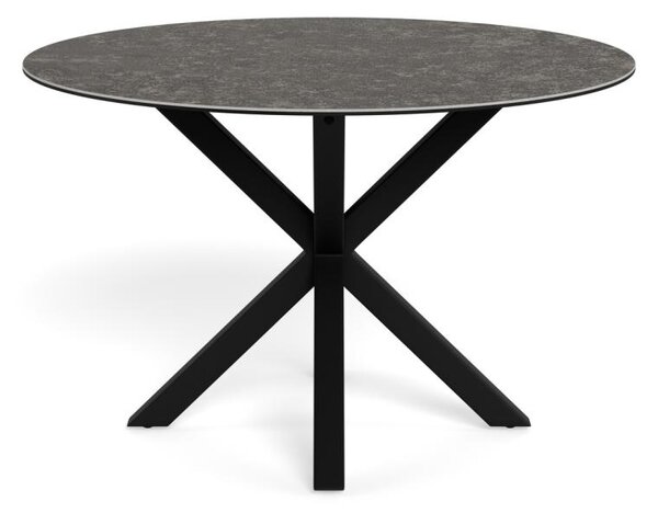 Masa dining Heaven, Negru, 75.5x119x119 cm