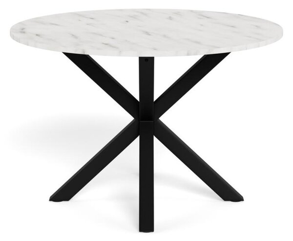 Masa dining Heaven, Alb, 75.5x110x110 cm