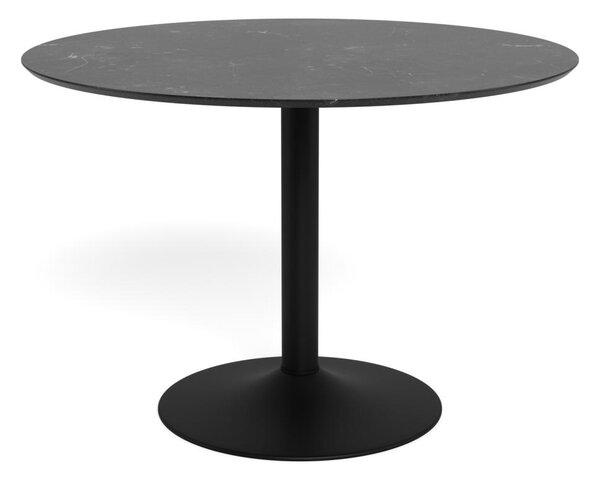 Masa dining Ibiza, Negru, 74x110x110 cm
