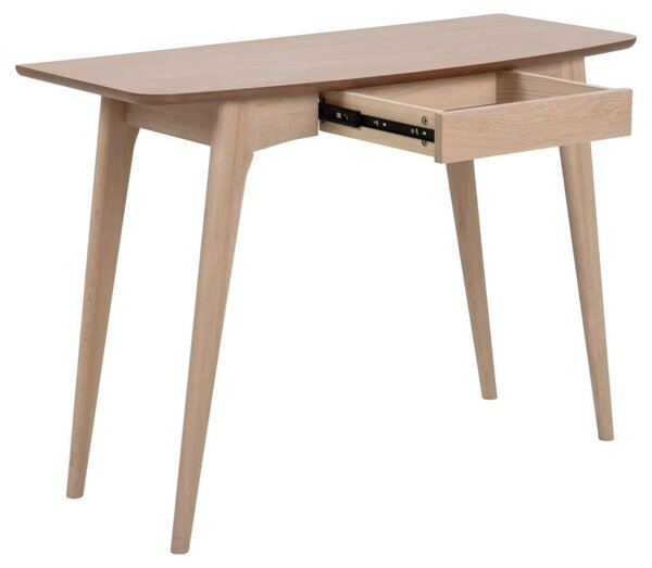 Birou Woodstock, Alb, 74x105x45 cm