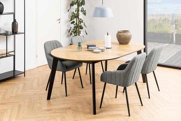 Masa dining Georgetown, Natural, 74.5x198x120 cm