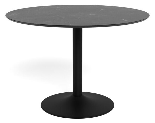 Masa dining Ibiza, Negru, 74x110x110 cm