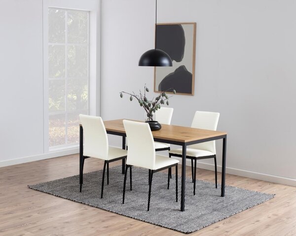 Masa dining Seaford, Natural, 74x160x80 cm