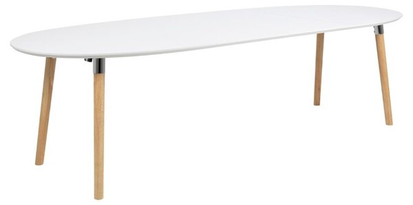 Masa dining Belina, Alb, 74x270x100 cm