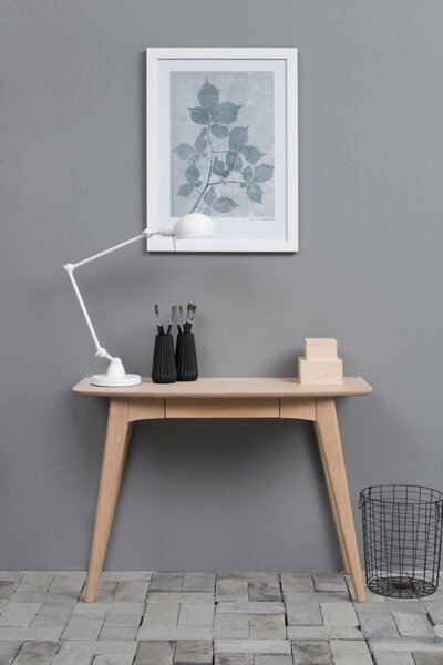 Birou Woodstock, Alb, 74x105x45 cm