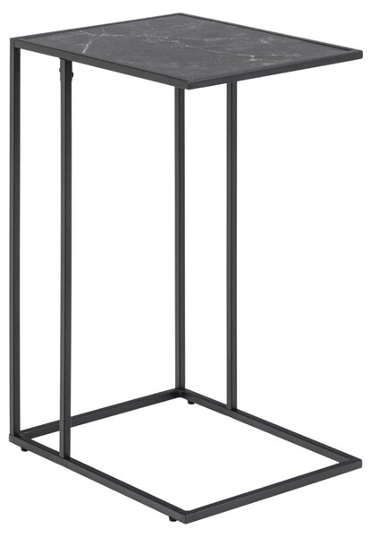 Masuta laterala Infinity, Negru, 63x43x35 cm