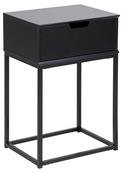 Noptiera Mitra, Negru, 61.5x40x30 cm