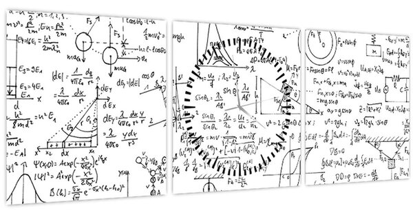 Tablou - Formule (cu ceas) (90x30 cm)