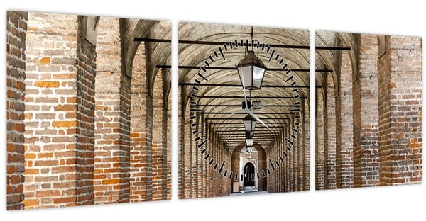 Tablou - Hol 3D (cu ceas) (90x30 cm)