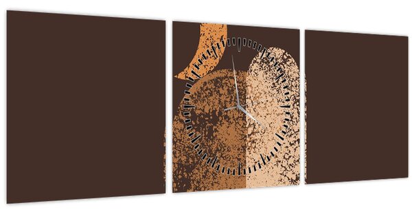 Tablou - Arce portocalii N⁰2 (cu ceas) (90x30 cm)