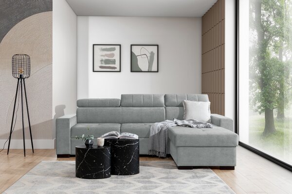 Colțar extensibil Modeno Mini universal stânga/dreapta - gri tricot Ado 1615 Dove