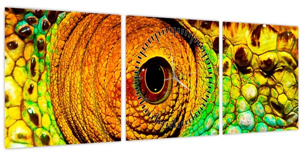Tablou - Cameleon (cu ceas) (90x30 cm)