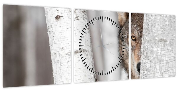 Tablou - Lup (cu ceas) (90x30 cm)