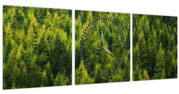 Tablou - Pădure deasă (cu ceas) (90x30 cm)