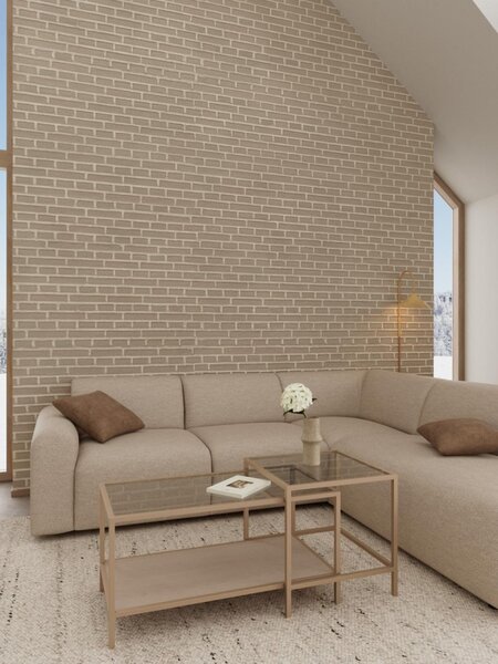 Set 2 piese Masute de cafea Seaford, Transparent, 50x90x50 cm