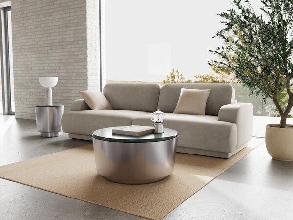 Masuta de cafea Cangas, Gri, 41.5x80x80 cm