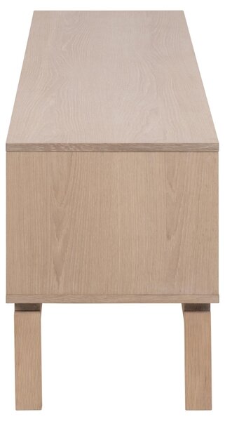 Comoda TV Linley, Alb, 50x160x40 cm