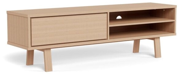 Comoda TV Lamberth, Alb, 50x160x40 cm