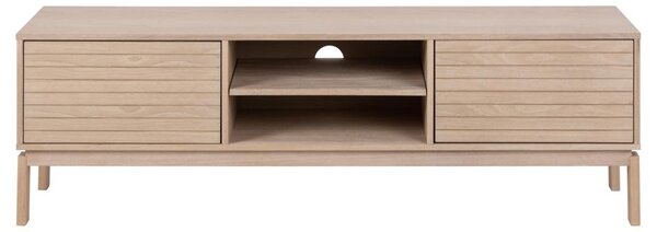 Comoda TV Linley, Alb, 50x160x40 cm