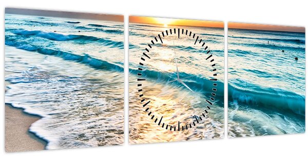Tablou - Mare (cu ceas) (90x30 cm)