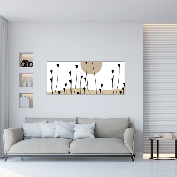Tablou - Pajiște grafică N⁰2 (120x50 cm)